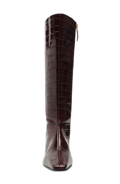 Shop Schutz Dellia Up Knee High Boot In Red