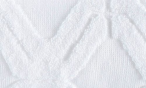 Brooks Brothers Large Square Turkish Cotton Bath Towel In White