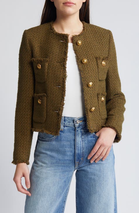 Maxi floral tweed jacket - Woman