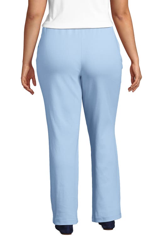 Shop Lands' End Plus Size Sport Knit High Rise Pants In Soft Blue Haze