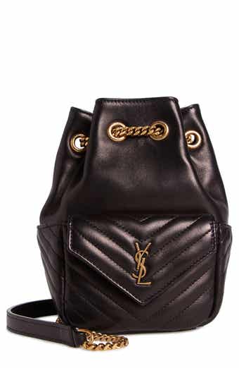 Monogram bucket patent leather handbag Saint Laurent Black in Patent  leather - 28652335