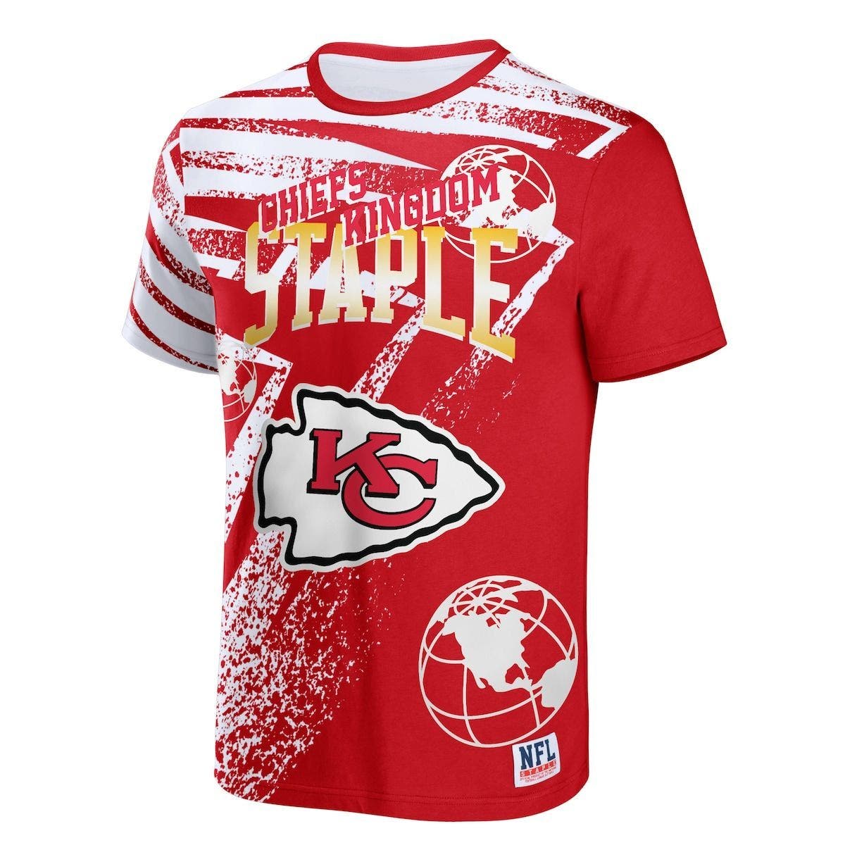 STAPLE Men's NFL x Staple Red Kansas City Chiefs All Over Print TShirt