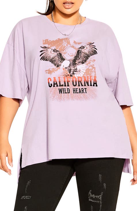 Women's G-III 4Her by Carl Banks White Baltimore Ravens Heart Graphic Fitted T-Shirt Size: Large