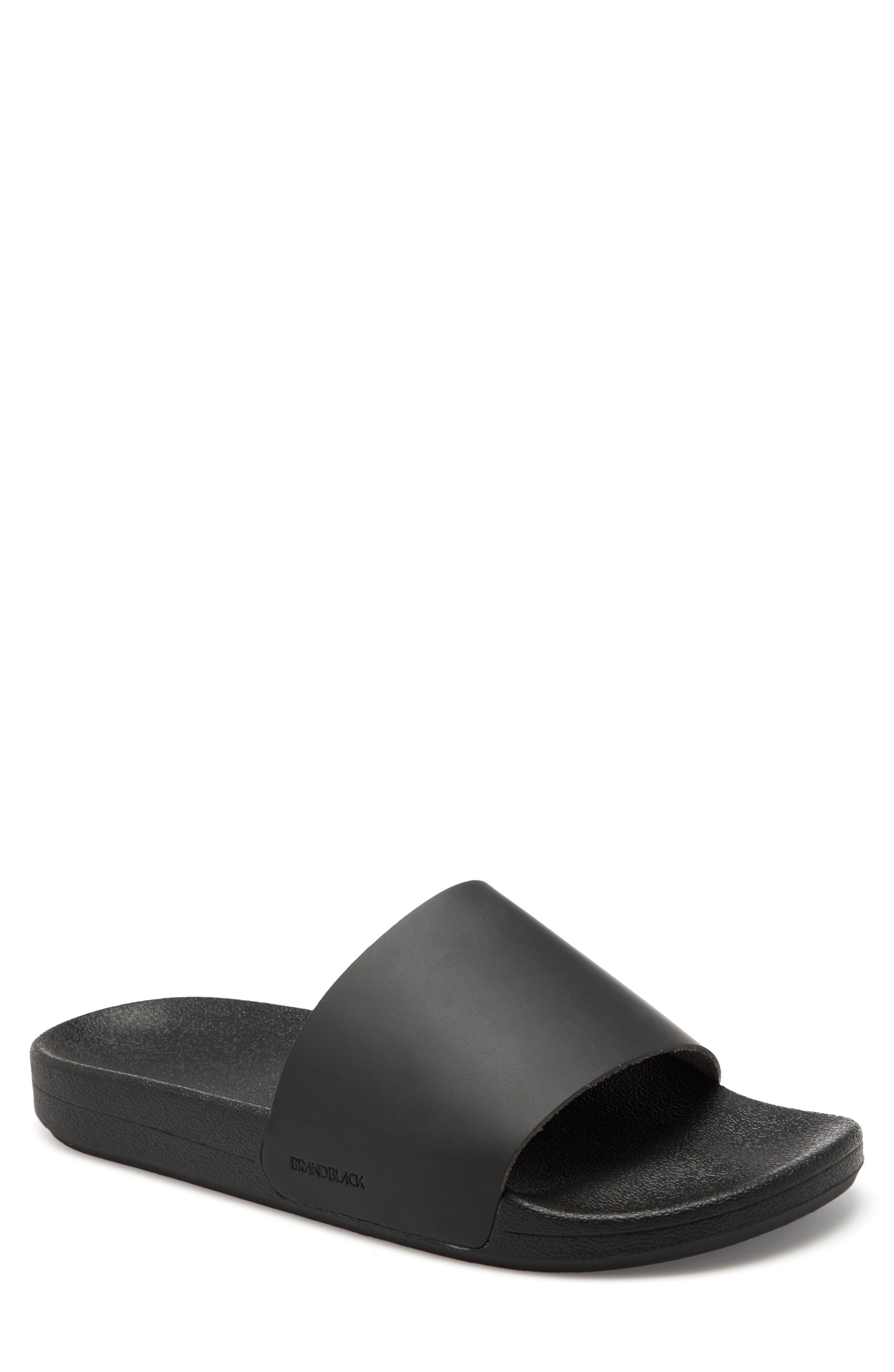 brand black sandals