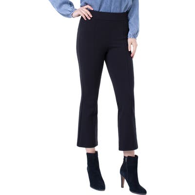 Liverpool Stella Pull-On Kick Flare Pants, Black