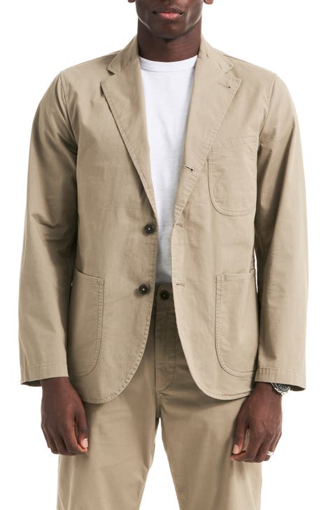 Khaki Cotton Sport Coat