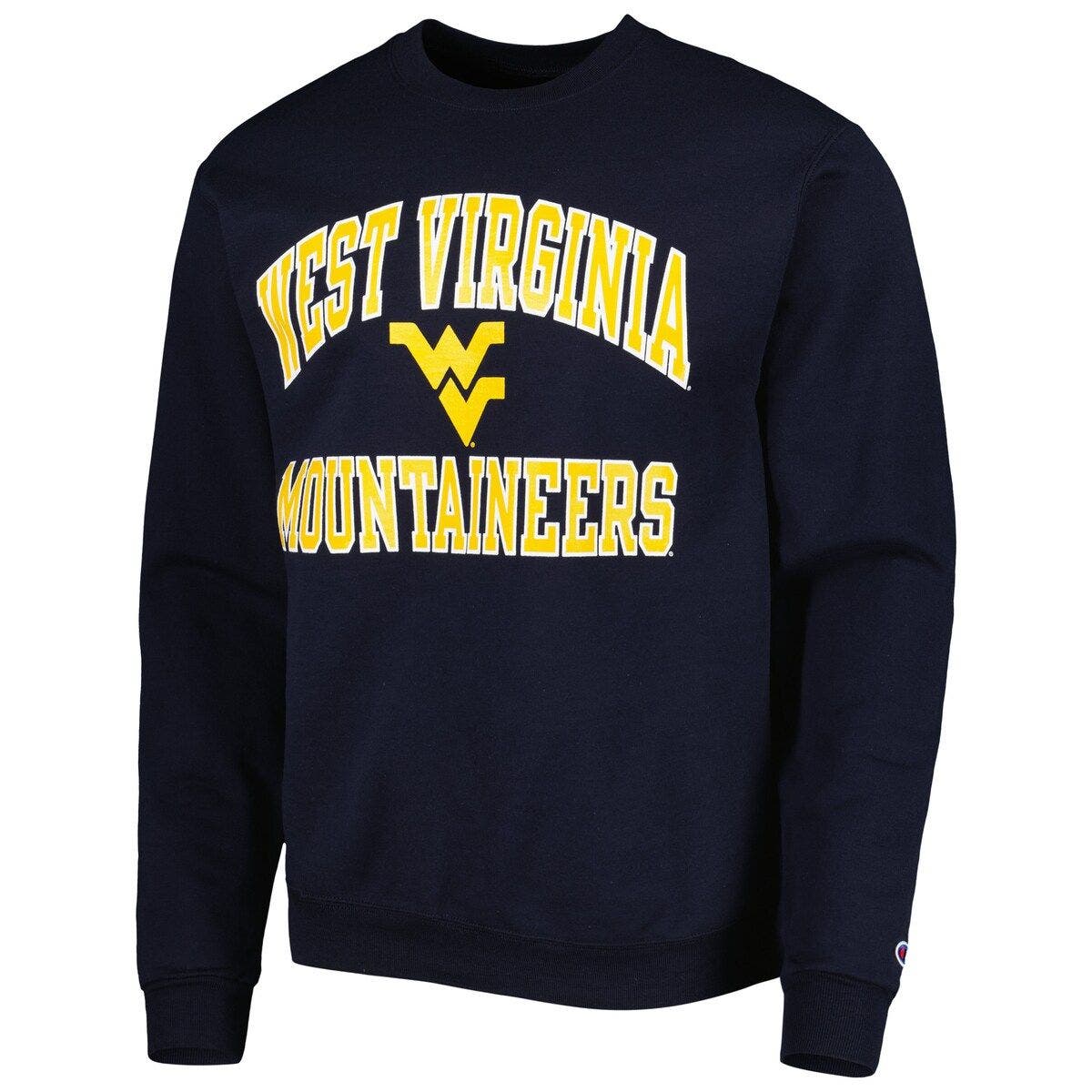Chicka-D NCAA West Virginia Mountaineers Women's Pullover Sweatshirt - Burnout Fleece, Oatmeal, Size X-Large