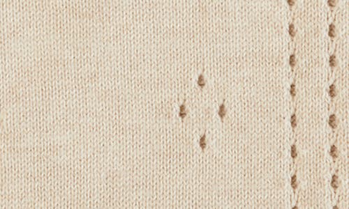Bibs Organic Cotton Pointelle Blanket In Ivory