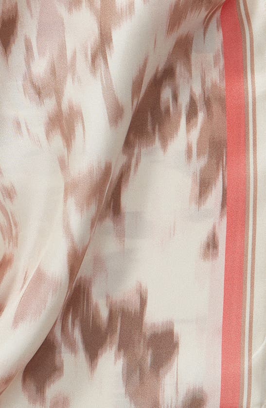 Shop Nordstrom Print Silk Square Scarf In Ivory Lotus Blur