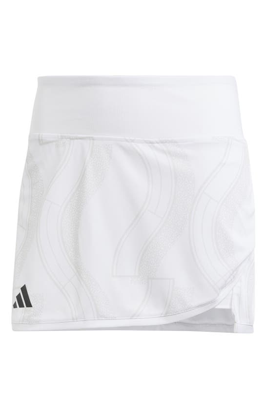 Shop Adidas Originals Club Tennis Graphic Skirt In White/ Grey One