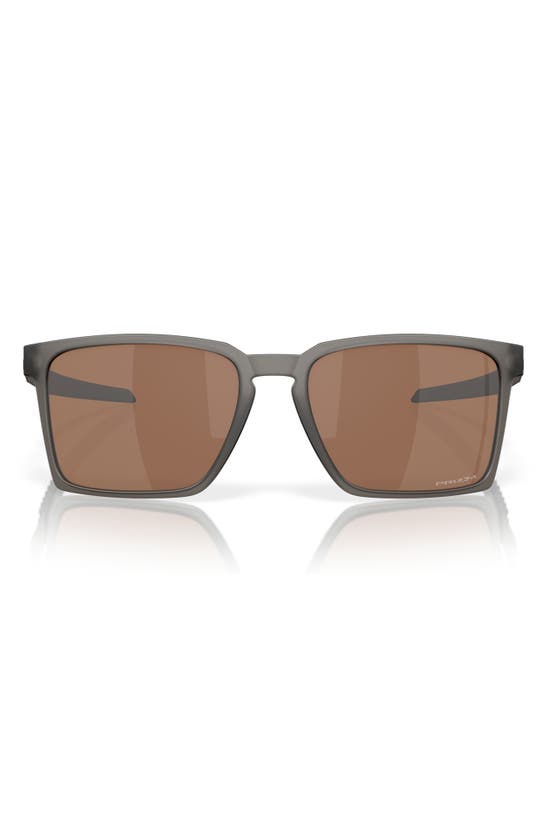 Oakley Exchange Sun 56mm Polarized Rectangular Sunglasses In Smoke