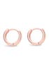 Thumbnail image number 2 of Sterling Forever 14K Rose Gold Vermeil 11mm Micro Huggie Hoop Earrings