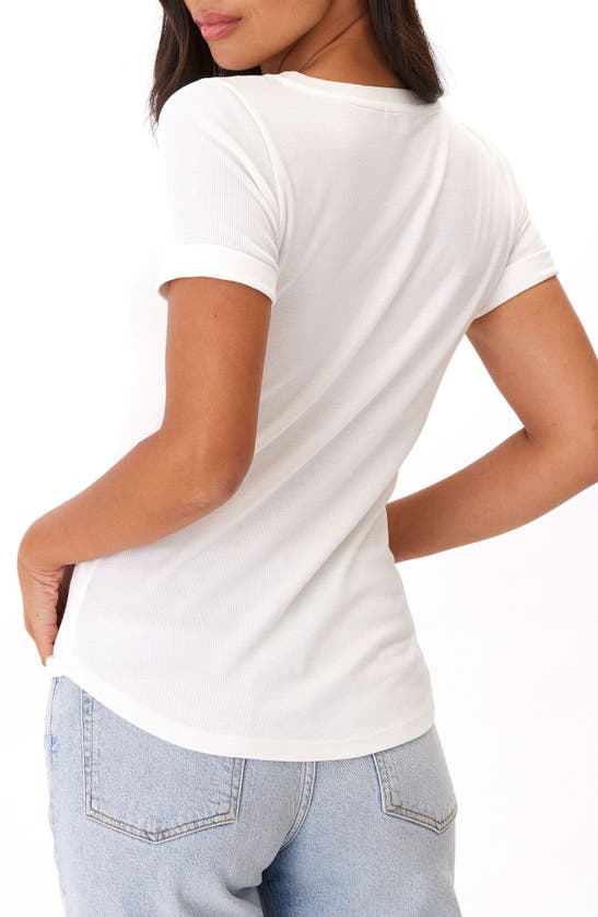 Shop Threads 4 Thought Akia Feather Ribbed Henley In White