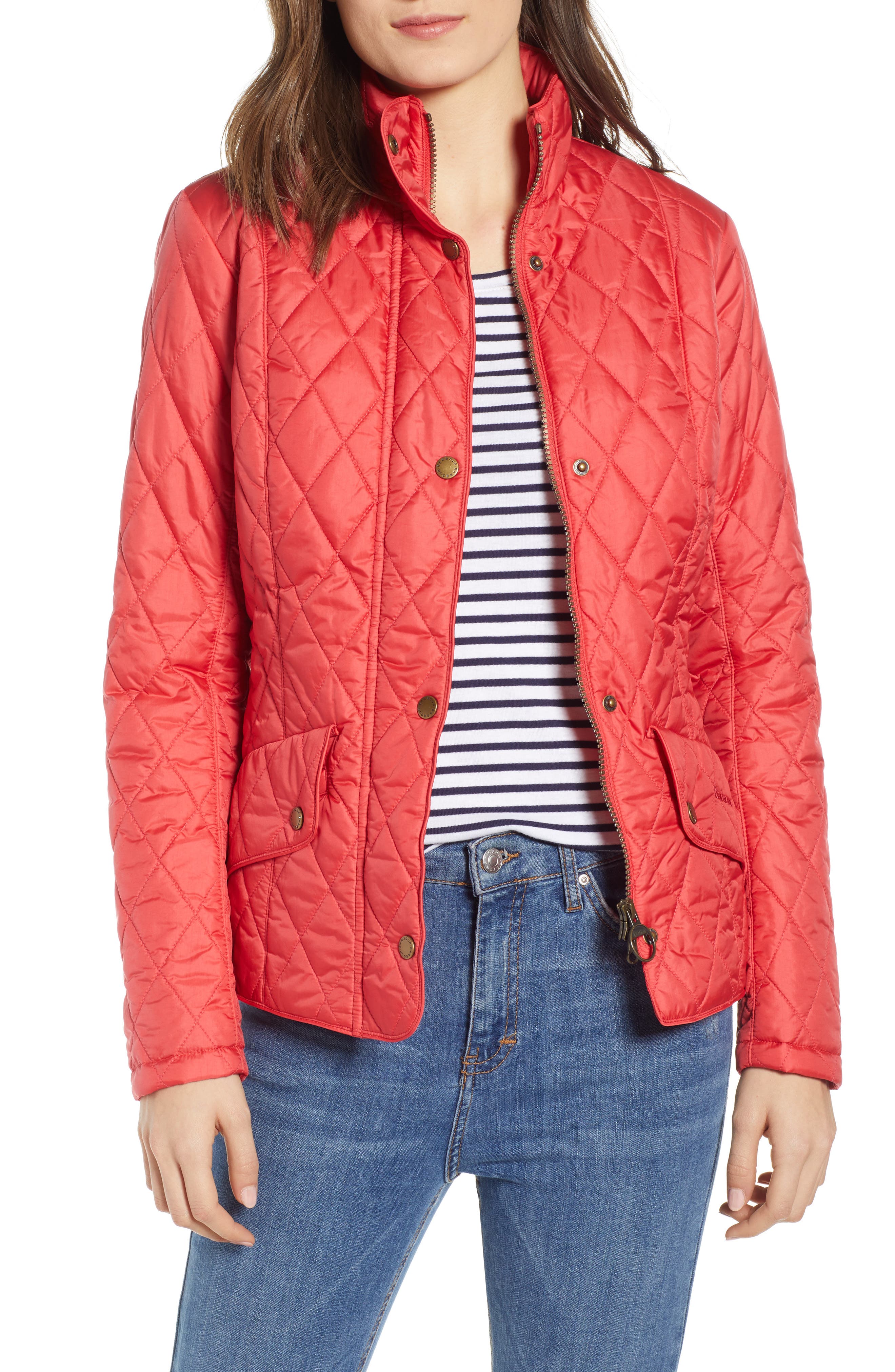 Barbour Cavalry Flyweight Quilt Jacket, 18 UK - Red