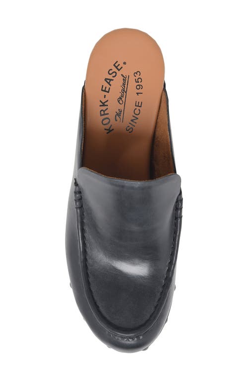 Kork-ease ® Spencer Platform Clog In Black Leather