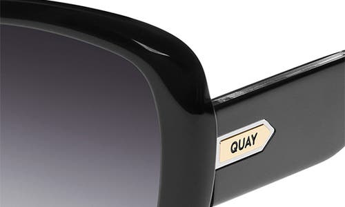 Quay Full Glam 55mm Gradient Square Sunglasses In Doe/brown Fawn