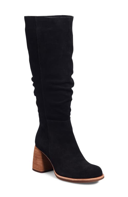 Kork-Ease® Abbott Knee High Boot in Black Suede 