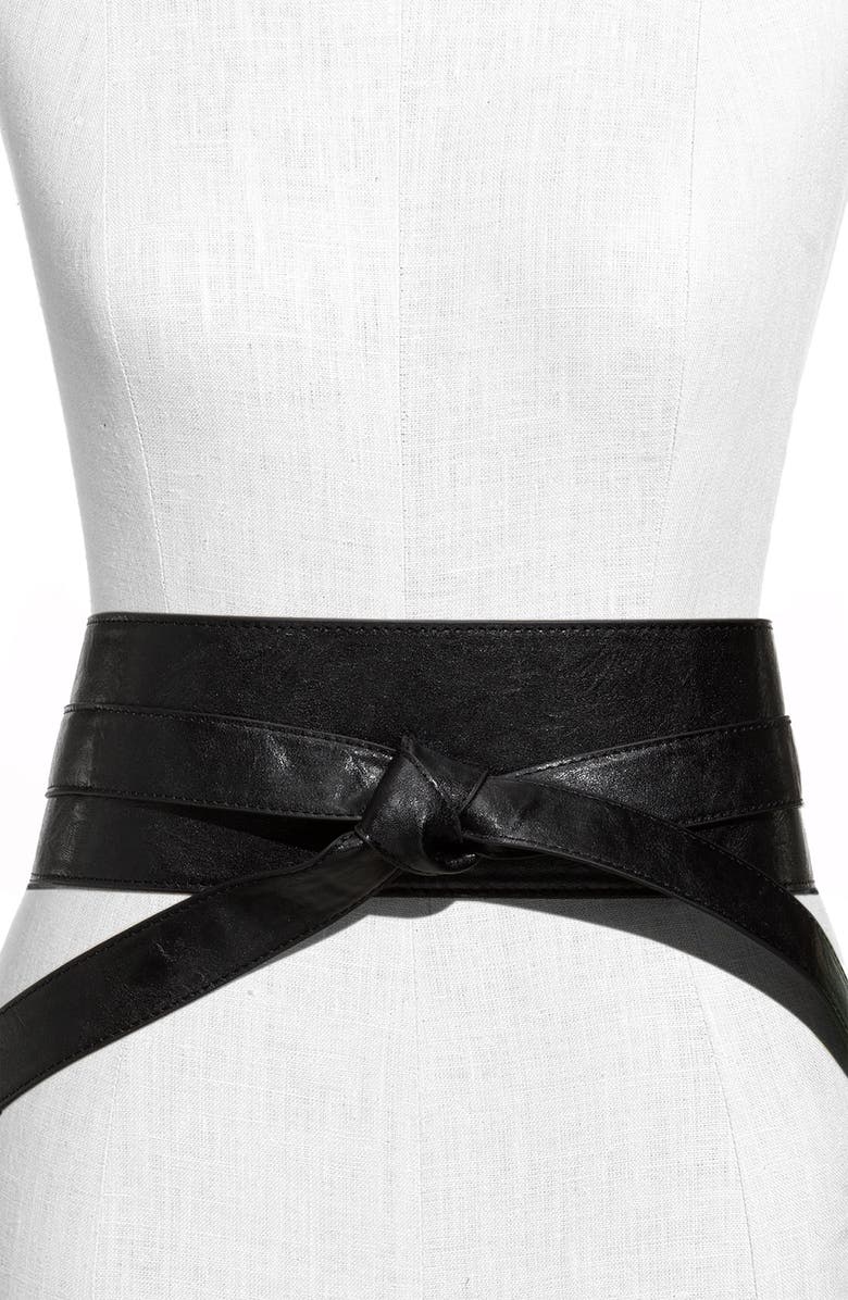 ANOTHER LINE Obi Inspired Elastic Back Belt, Main, color, 001