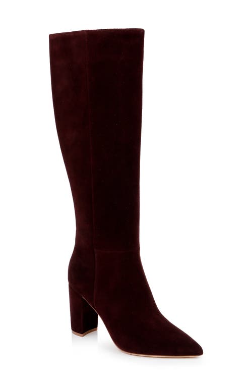 Shop L Agence L'agence Christiane Boot In Chocolate Suede