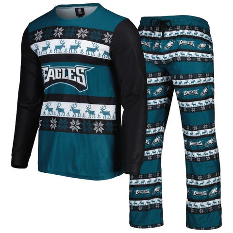 Men's Tennessee Titans Light Blue Holiday Wordmark Ugly Pajama Set