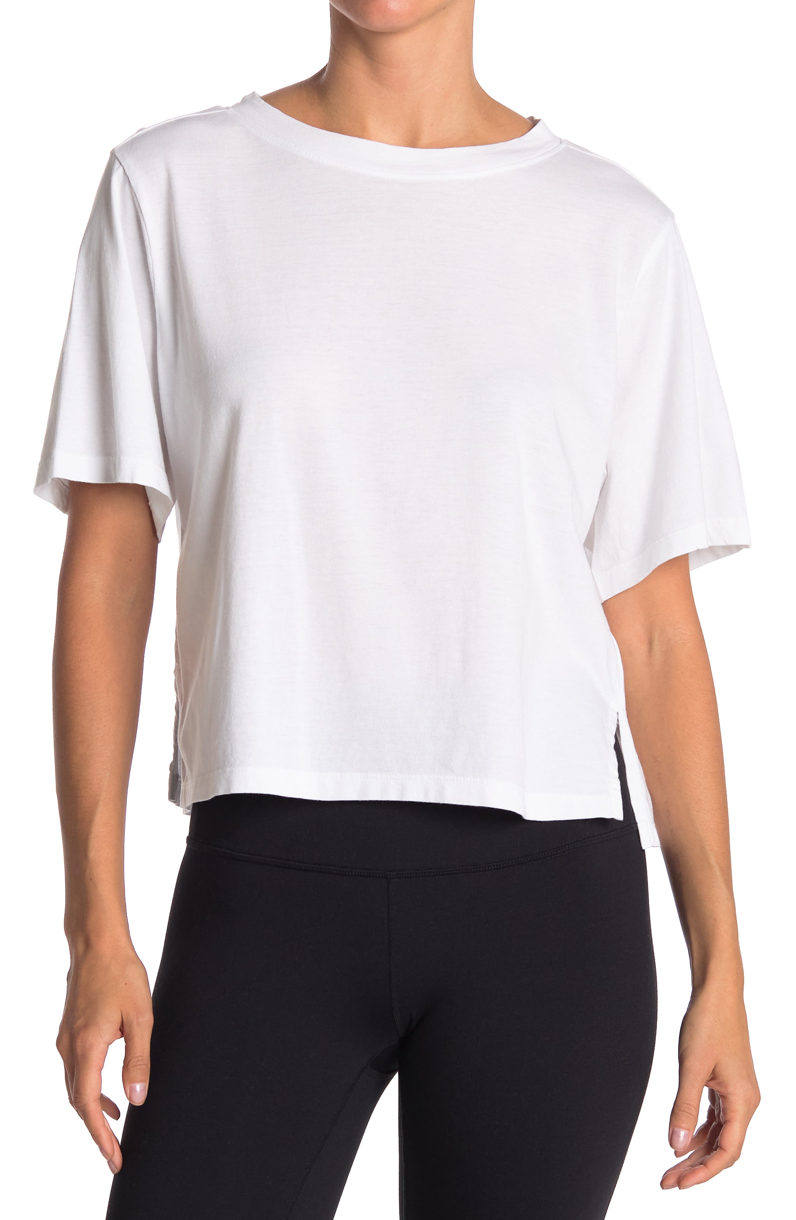 Z By Zella Free Ride Washed T-shirt In White