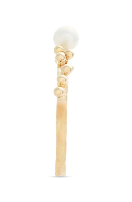 Shop Poppy Finch Scattered Bubble Cultured Pearl Ring In Pearl/14k Yellow Gold