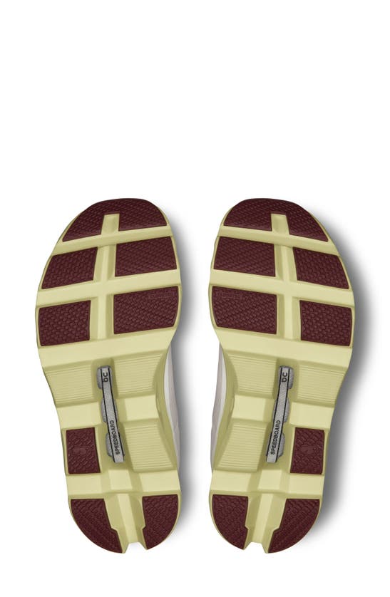 On Cloudmster Sneaker In Frost/ Acacia