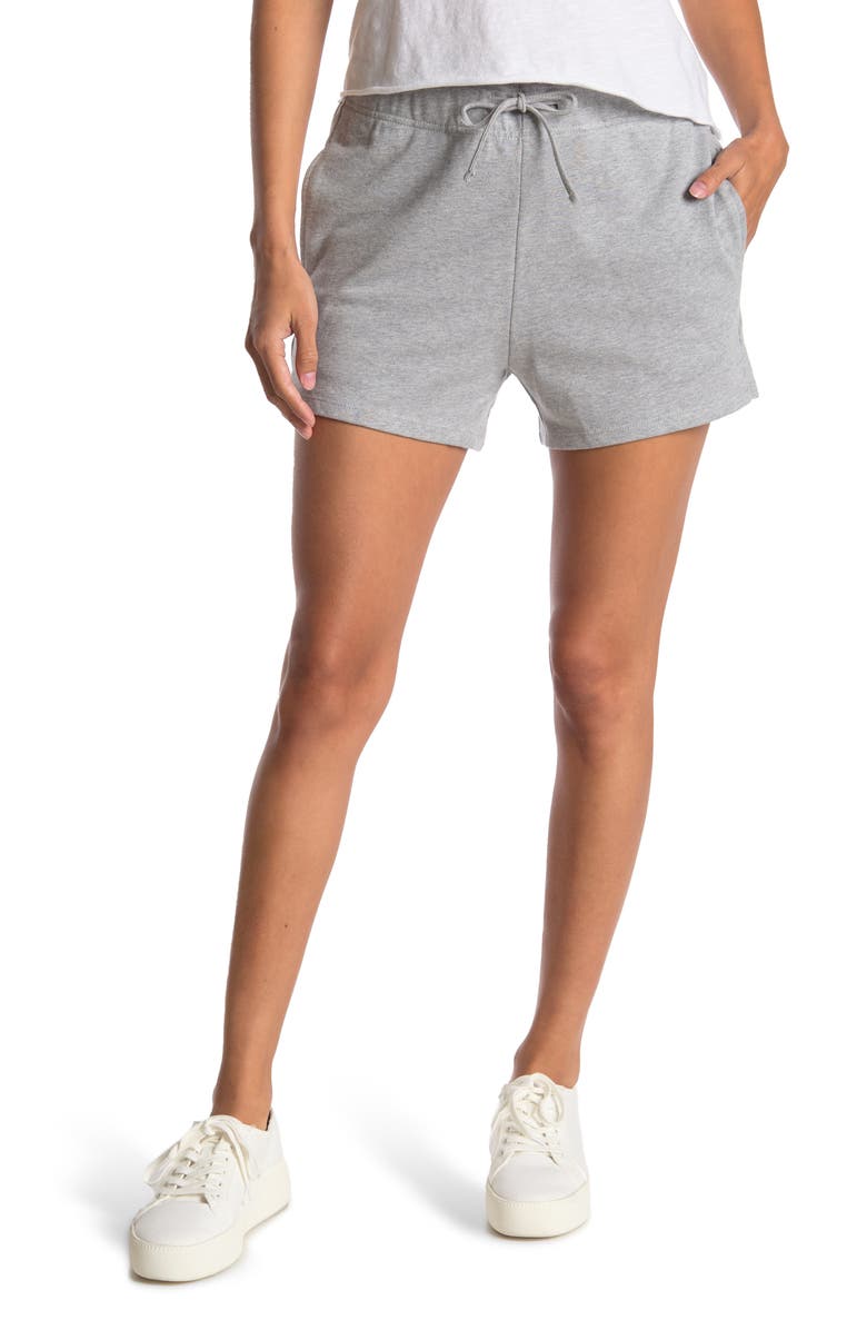 ABOUND Fleece Knit Shorts, Main, color, GREY HEATHER
