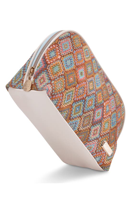 Shop Stephanie Johnson Bodrum Kilim Lola Makeup Bag In Orange Multi