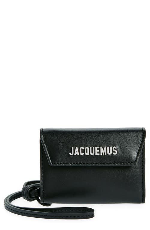 Jacquemus Le Porte Leather Envelope Wallet in Black at Nordstrom
