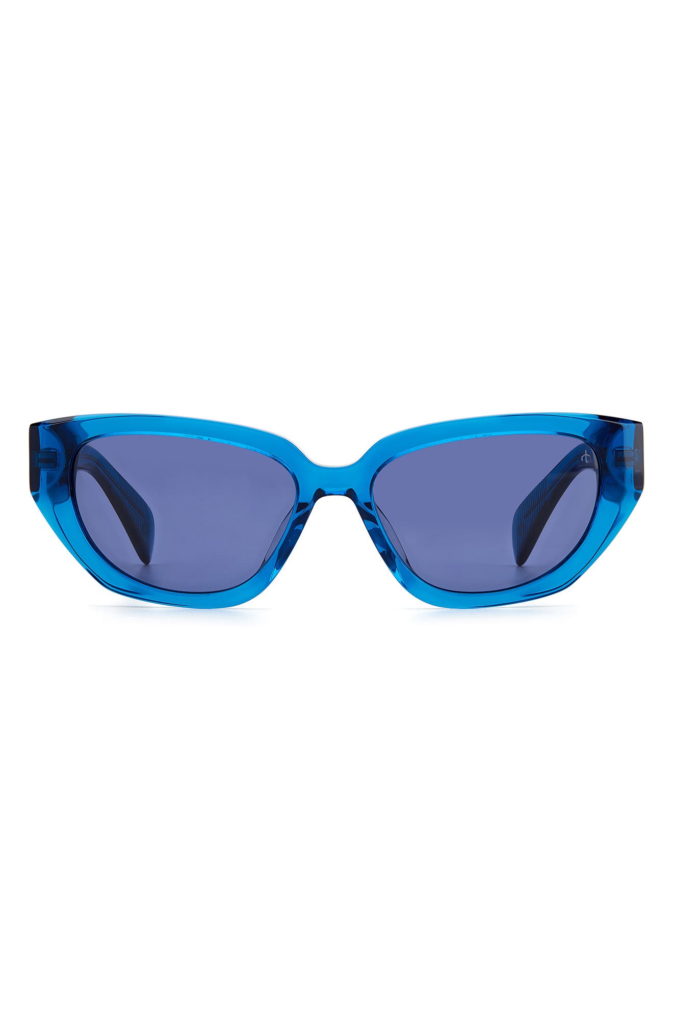 cat eye blue sunglasses