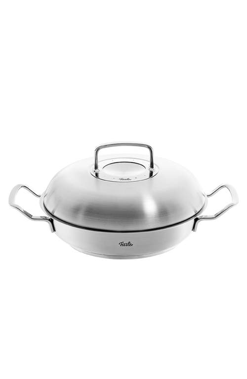 Fissler Original-profi Collection Stainless Steel Serving Pan With High Dome Metal Lid In Stainless Steel