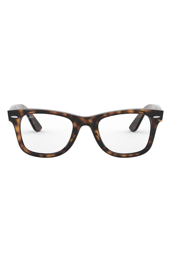 Ray Ban 50mm Optical Glasses In Havana
