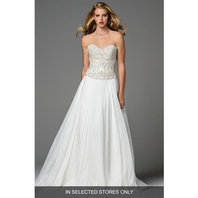 Watters Mayne Corset Organza Gown