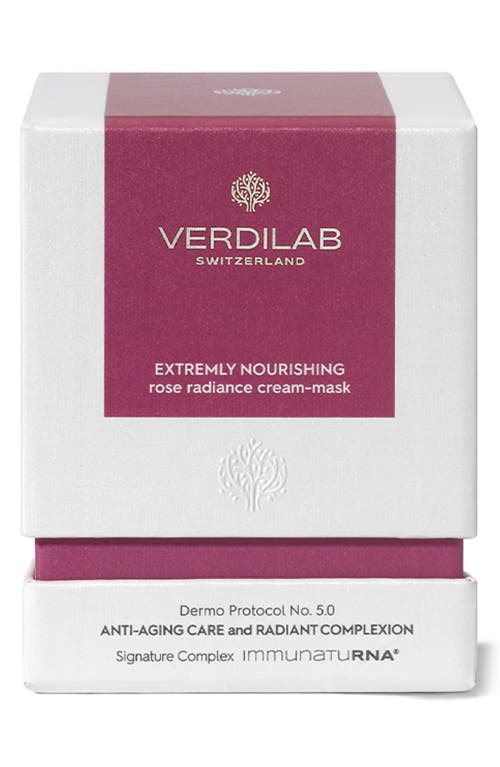 Verdilab Extremely Nourishing Rose Radiance Cream Mask In No Color