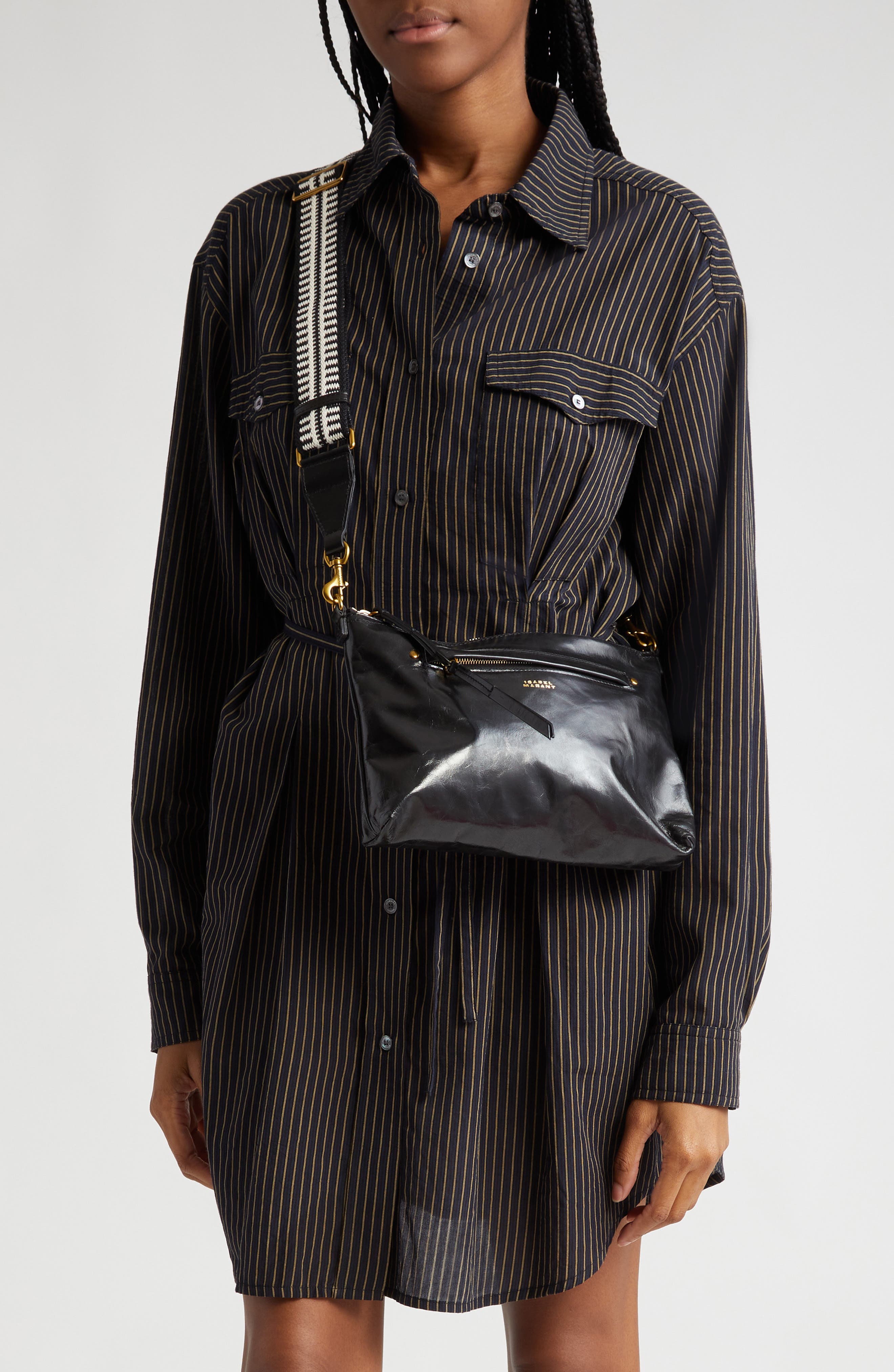 Isabel Marant Nessah Leather Crossbody Bag Nordstrom