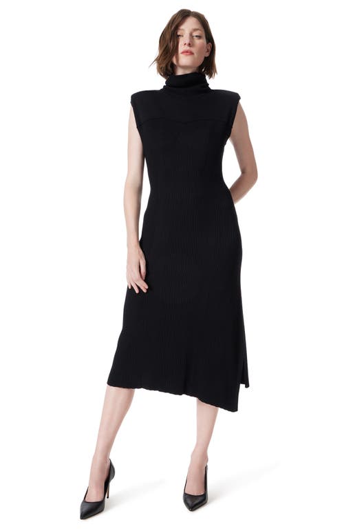 Do By Dee Ocleppo Asymmetric Hem Sweater Dress In Black