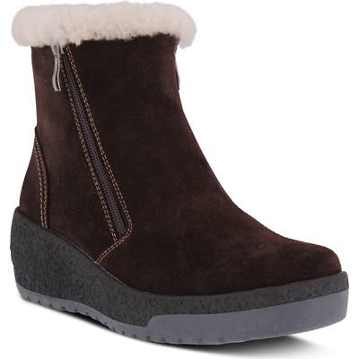 Spring Step Lambi Water Resistant Bootie - Brown