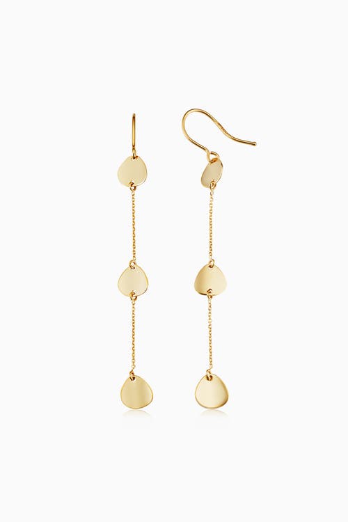 Oradina 14k Yellow Gold Botticelli Drop Earrings In Yellow Gold
