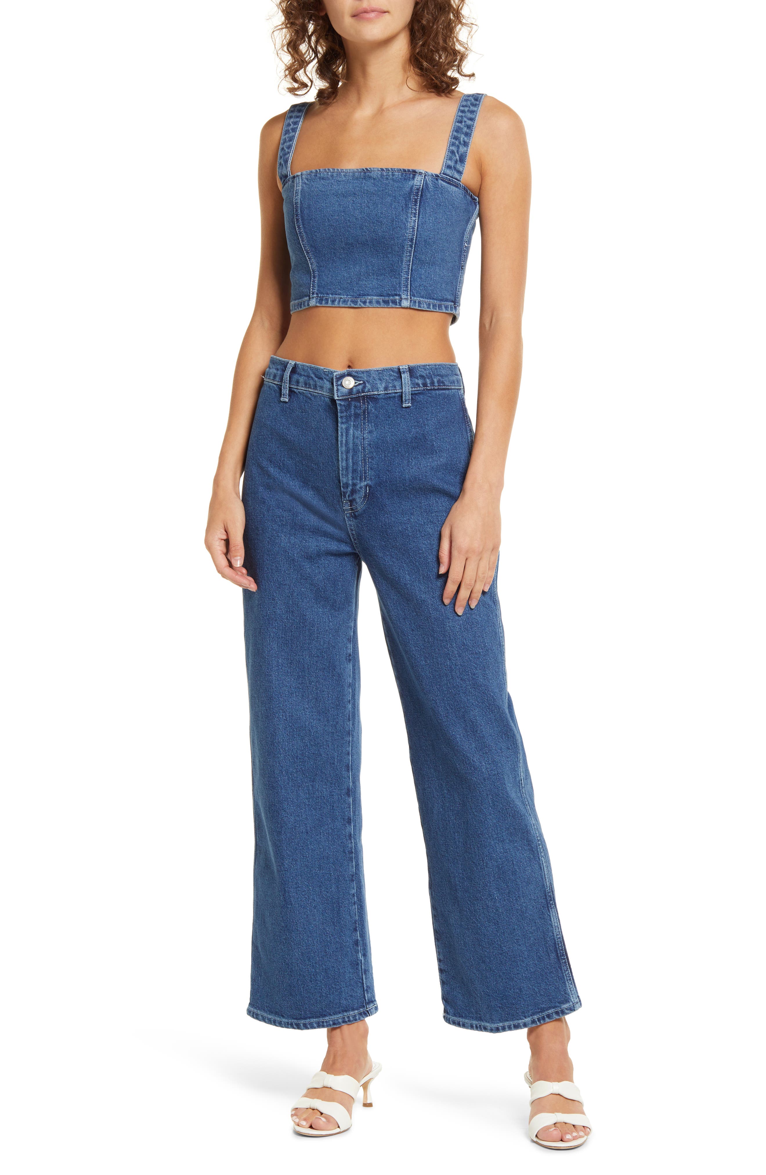 jeans and crop top set