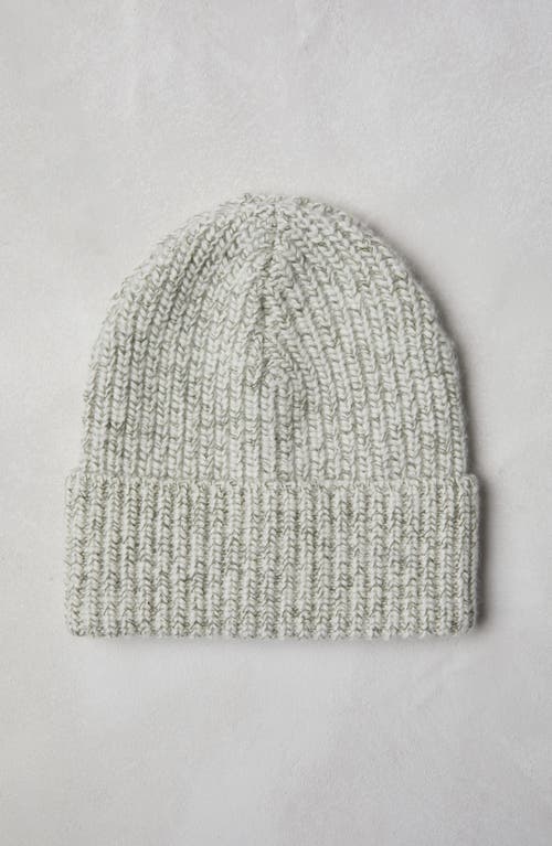 BRUNELLO CUCINELLI BRUNELLO CUCINELLI CASHMERE CHINÉ RIB KNIT BEANIE 