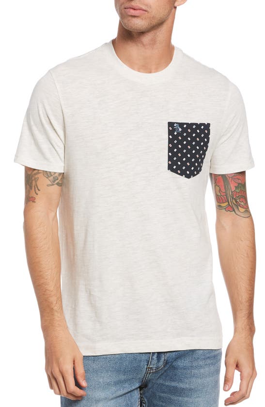 ORIGINAL PENGUIN PRINT POCKET T-SHIRT,OPKS1026OP