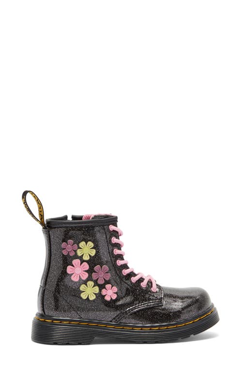 Shop Dr. Martens' Dr. Martens Kids' 1460 Floral Combat Boot In Black/multi