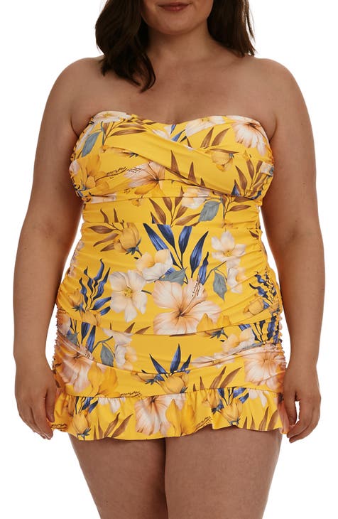 Womens Yellow Plus Size Swimsuits And Cover Ups Nordstrom