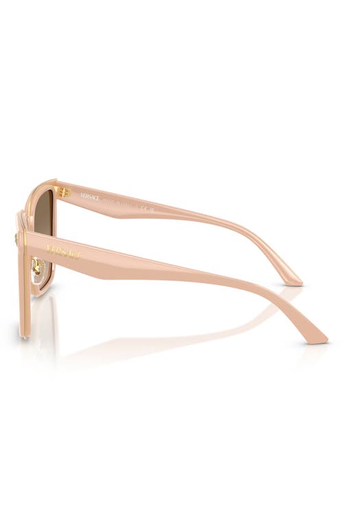 Versace 58mm Butterfly Sunglasses In Blush
