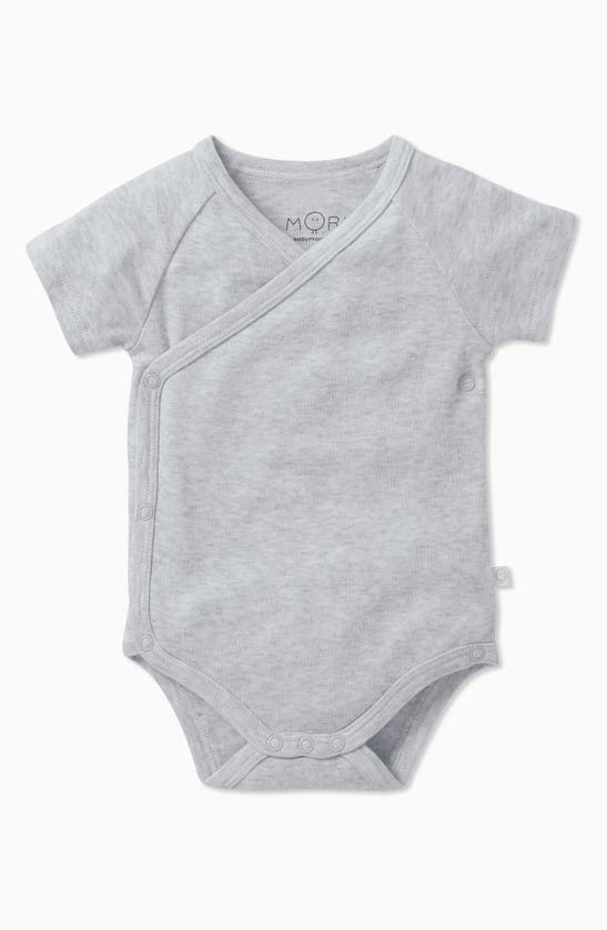 Shop Mori Viscose & Cotton Bodysuit In Gray Marl