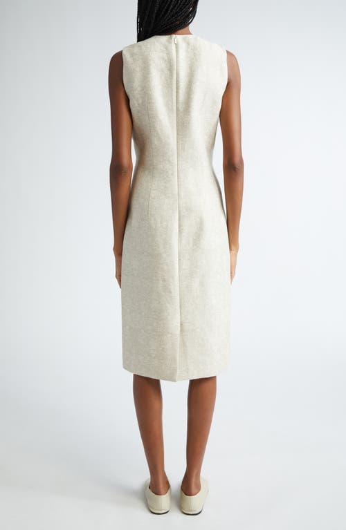 Shop Lafayette 148 New York Harpson Sleeveless Sheath Dress In Plaster Multi