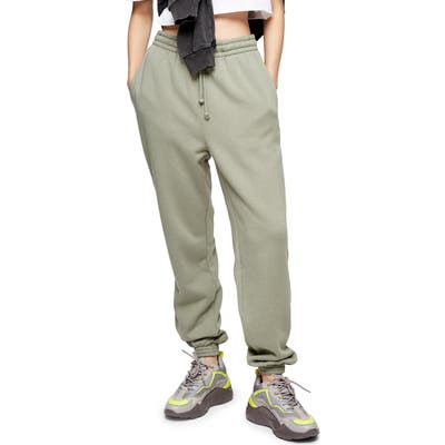 Topshop High Waist Cotton Blend Sweatpants