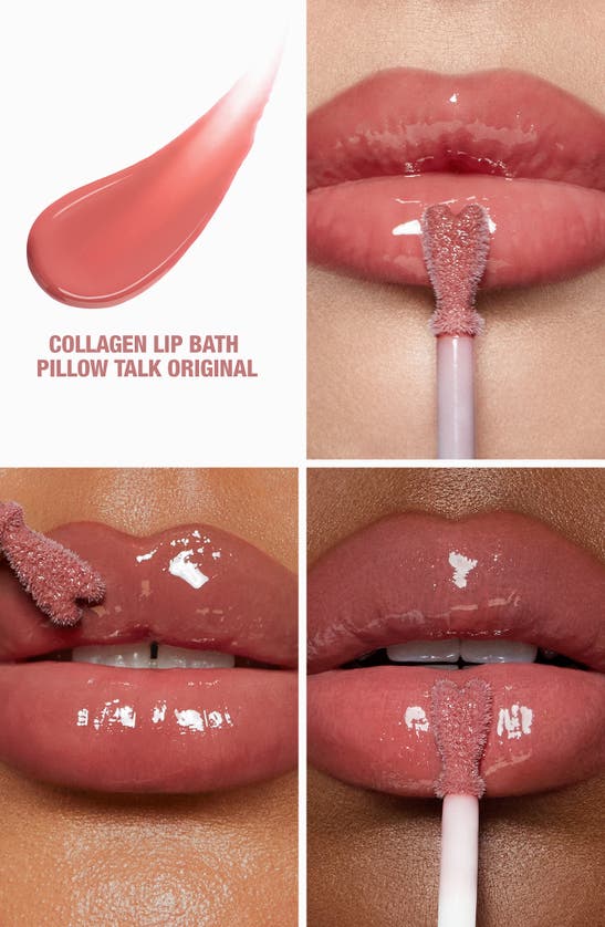 Charlotte Tilbury Collagen Lip Bath Gloss Pillow Talk Medium 0.26 oz In Pillow Talk Medium