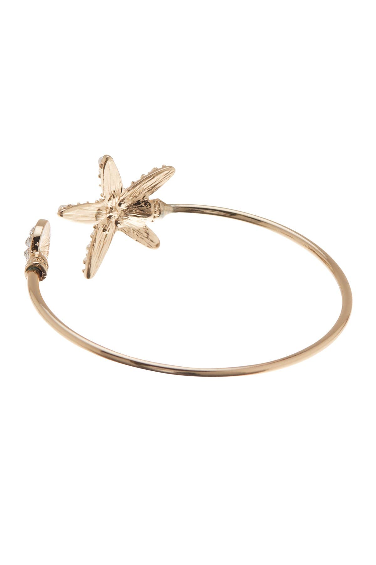 open cuff bracelet with stones